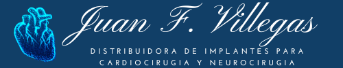 Logo Juan Federico Villegas. Distribuidora de implantes medicos de cardiocirugia y neurocirugia